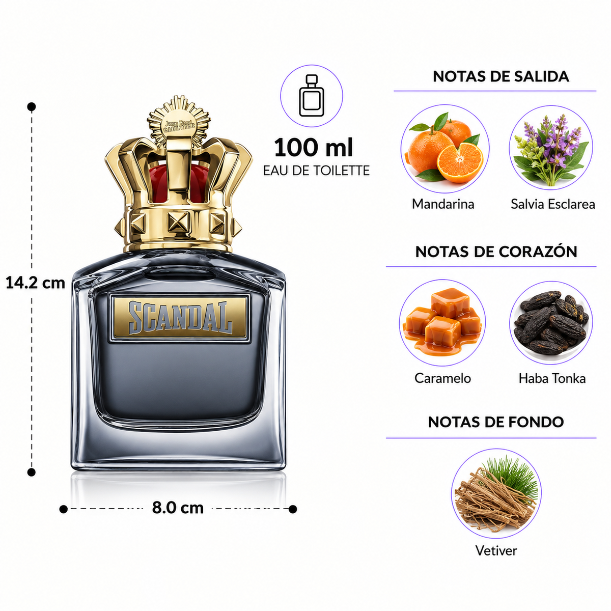 Jean Paul Gaultier Scandal Pour Homme EDT  100 ml