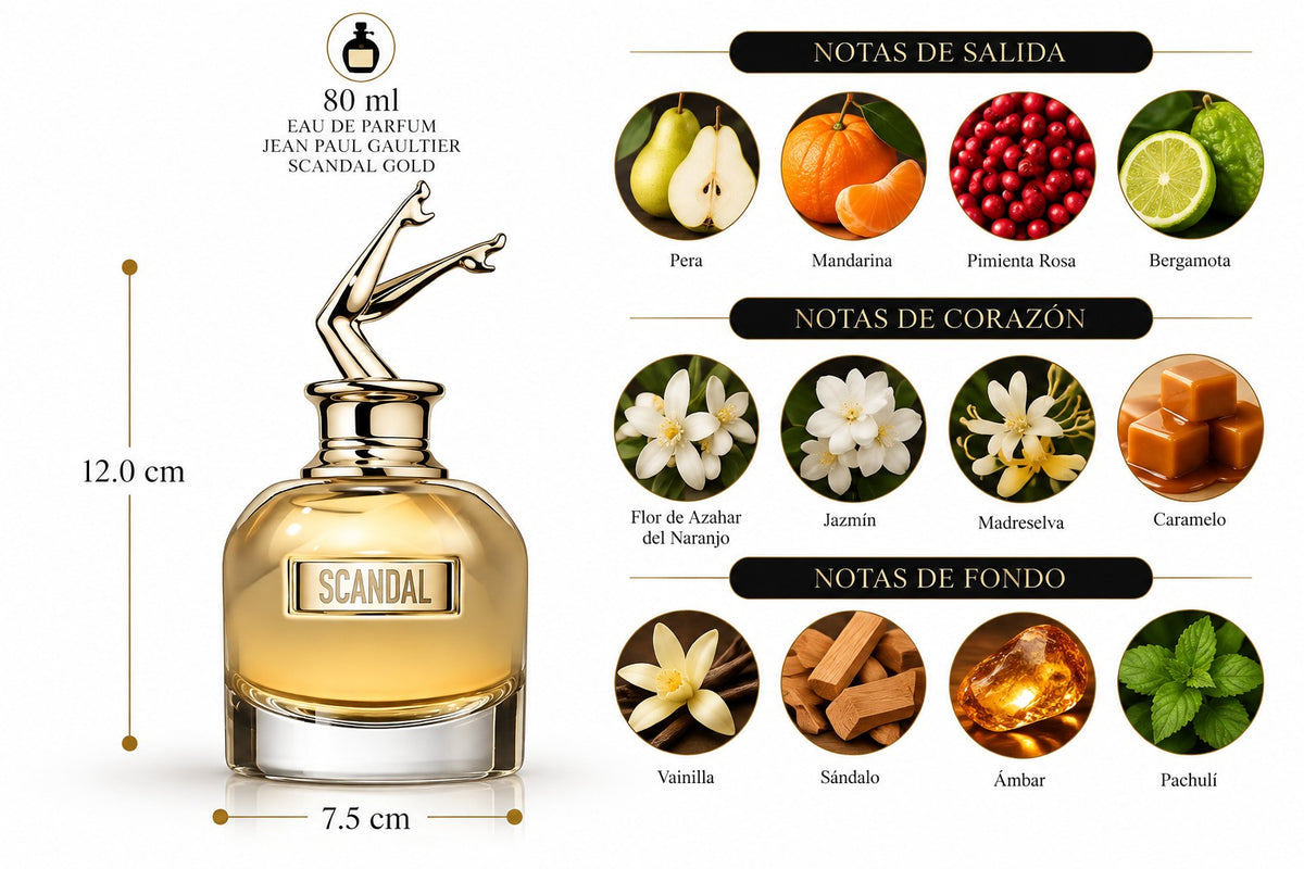 Jean Paul Gaultier Scandal Gold EDP ( MUJER) 80ML