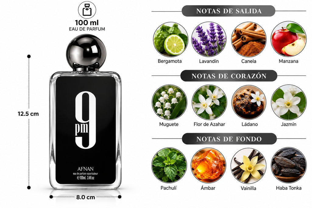 Afnan 9PM Hombre EDP (clásico) 100ml